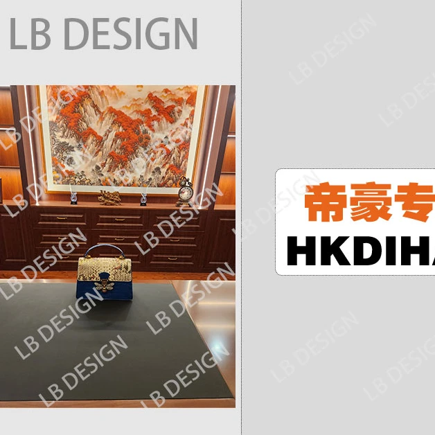 LBDESlGN【帝豪9127-3蓝色】欧美高端2024女神时尚百搭包包