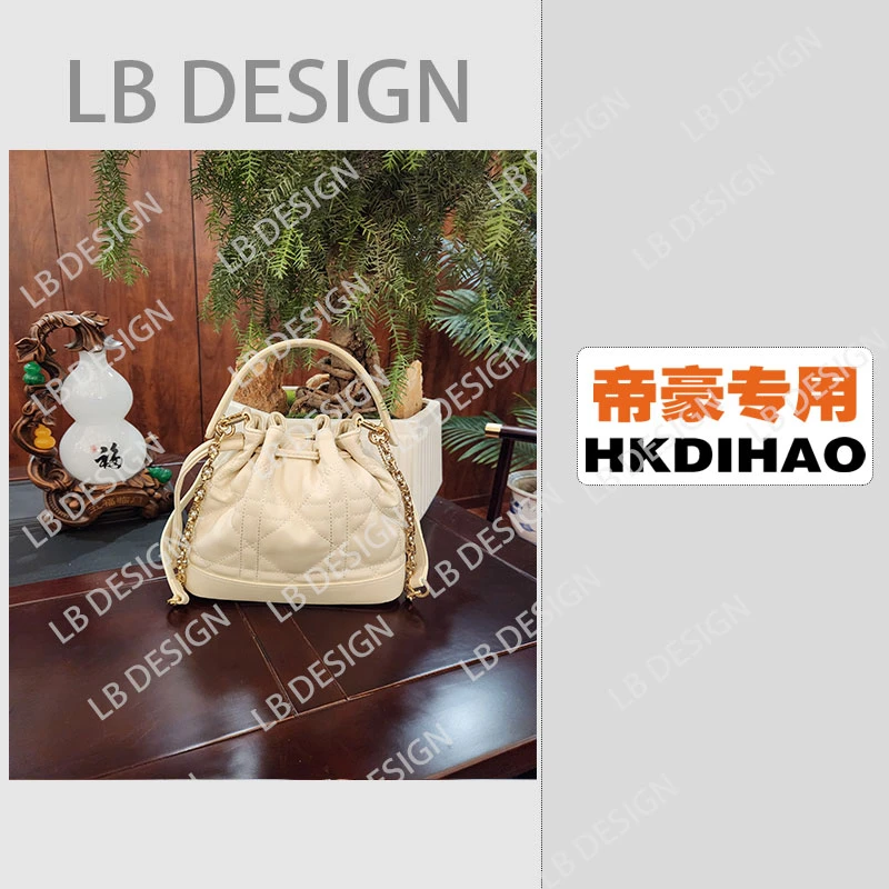 LBDESlGN手工打造真皮高端定制女士包【f6096白色】