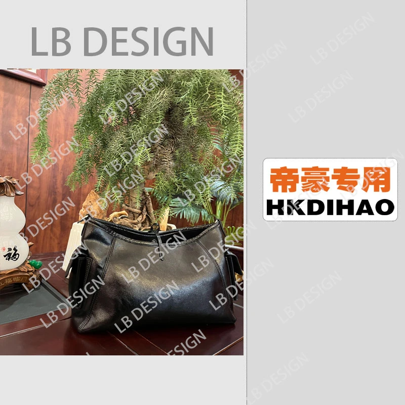 LBDESlGN手工打造真皮高端定制女士包【E1065黑色】