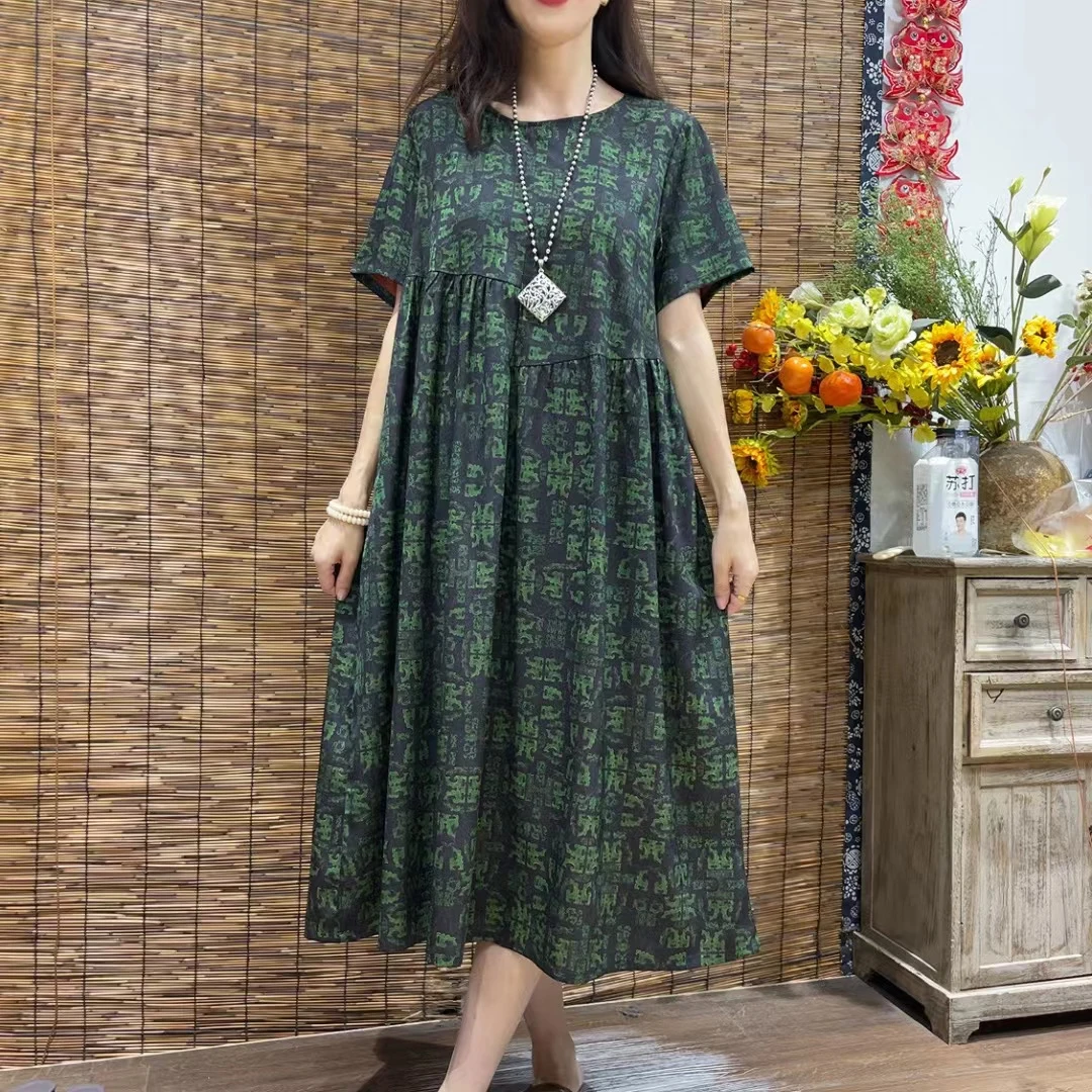 3170新款春夏遮肉显瘦洋气减龄连衣裙QZ