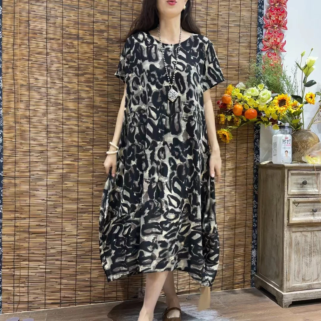 2787新款春夏遮肉显瘦洋气减龄连衣裙QZ