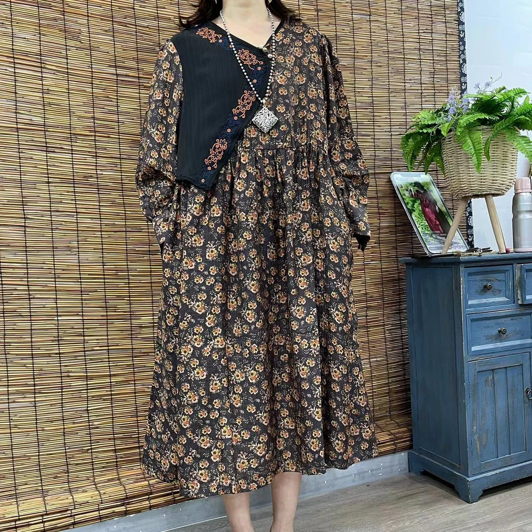 9897春秋新款时尚气质优雅显瘦减龄连衣裙