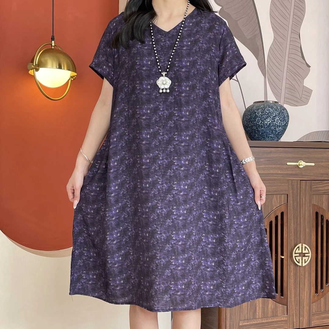 7111夏季新款超显瘦时尚洋气减龄连衣裙