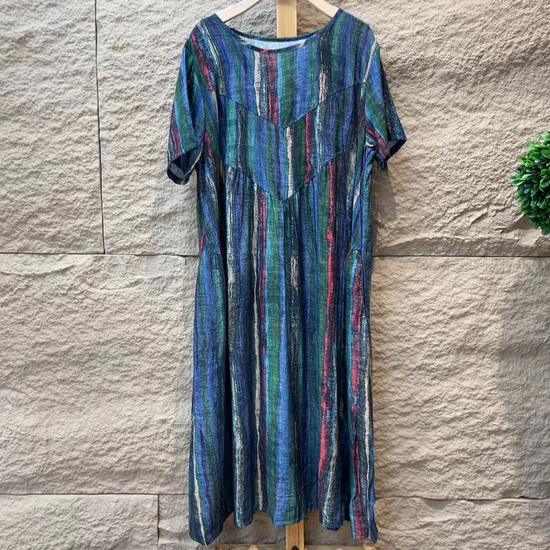 5087新款夏季优雅气质减龄显瘦连衣裙QZ