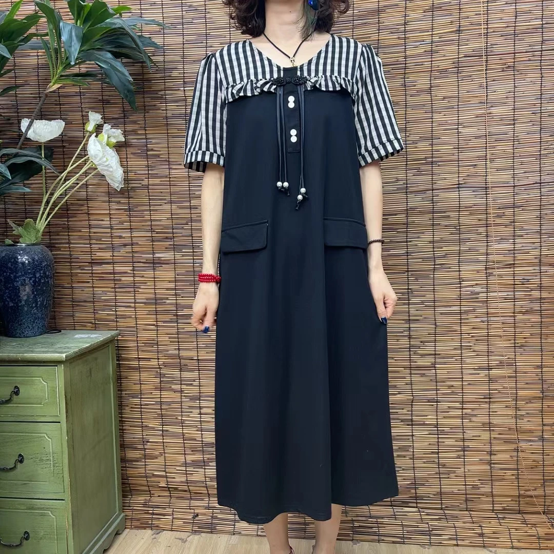 4276新款夏季洋气减龄气质连衣裙QZ