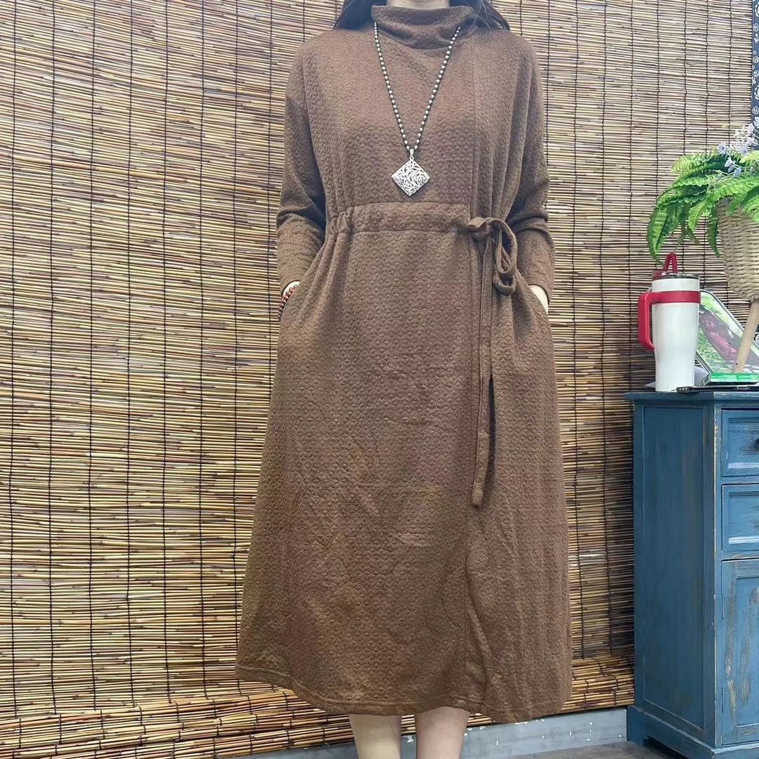 10030春秋新款时尚气质优雅显瘦减龄连衣裙