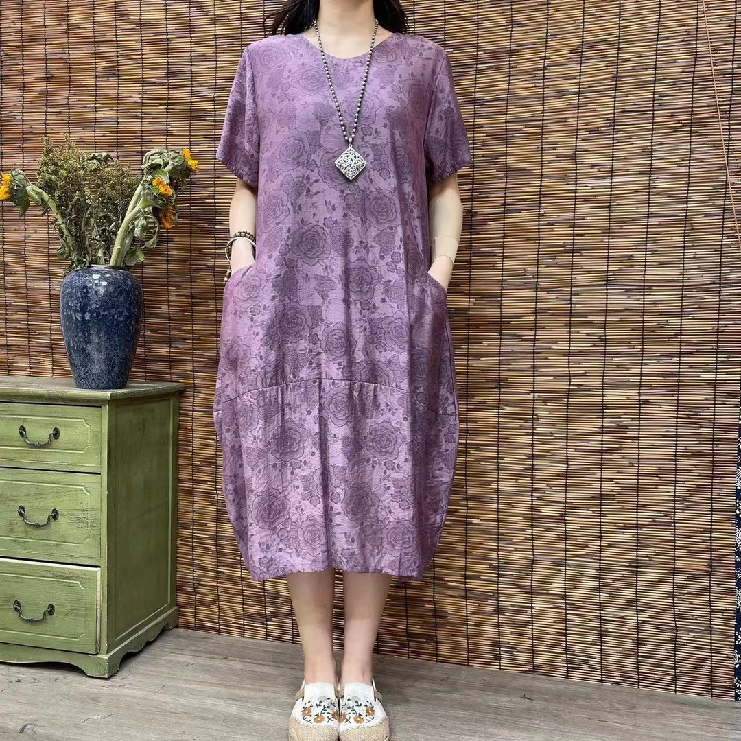 779夏季新款洋气显瘦减龄遮肉连衣裙碎花裙QZ