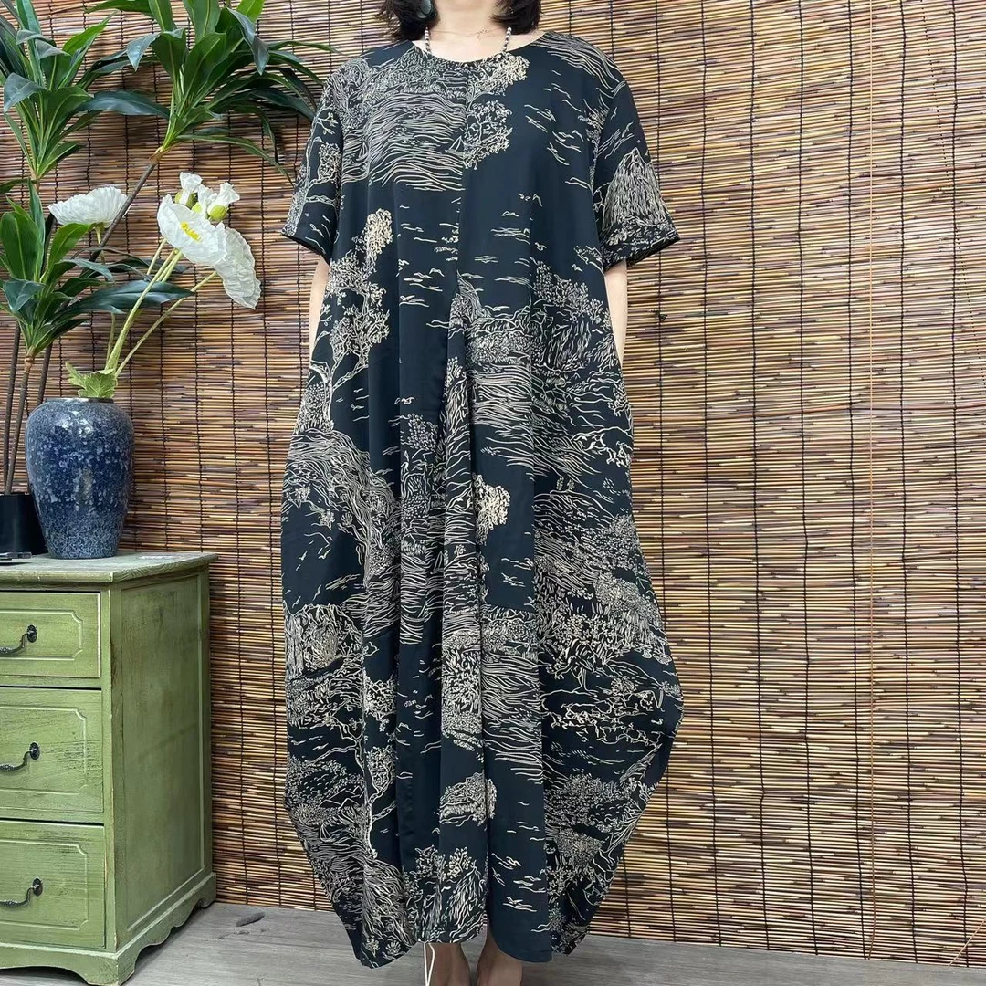 2201新款春夏气质优雅减龄显瘦连衣裙QZ