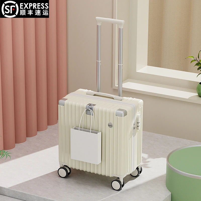 行李箱18寸小型登机箱轻便女拉杆箱加厚万向轮密码箱男20寸旅行箱