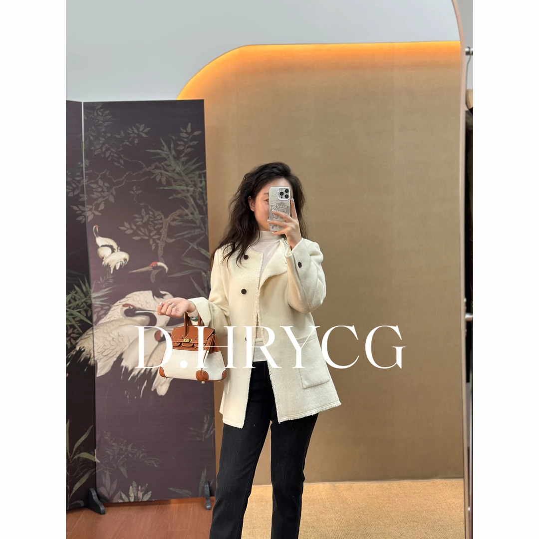 段段服装｜毛边羊毛毛呢外套236