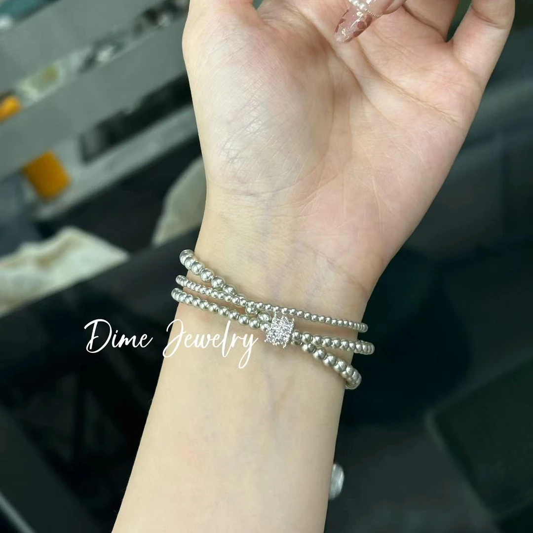 【珍妮】灰贝珠双层手链