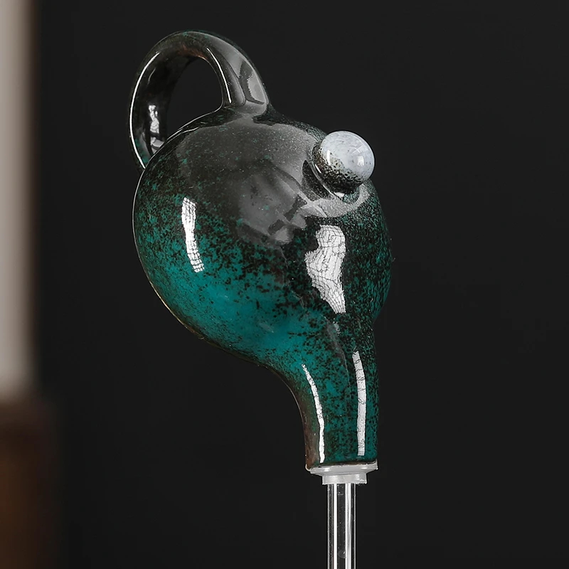 小鱼缸加厚透明玻璃 茶壶 雾化器 加湿器 桌面流水配件