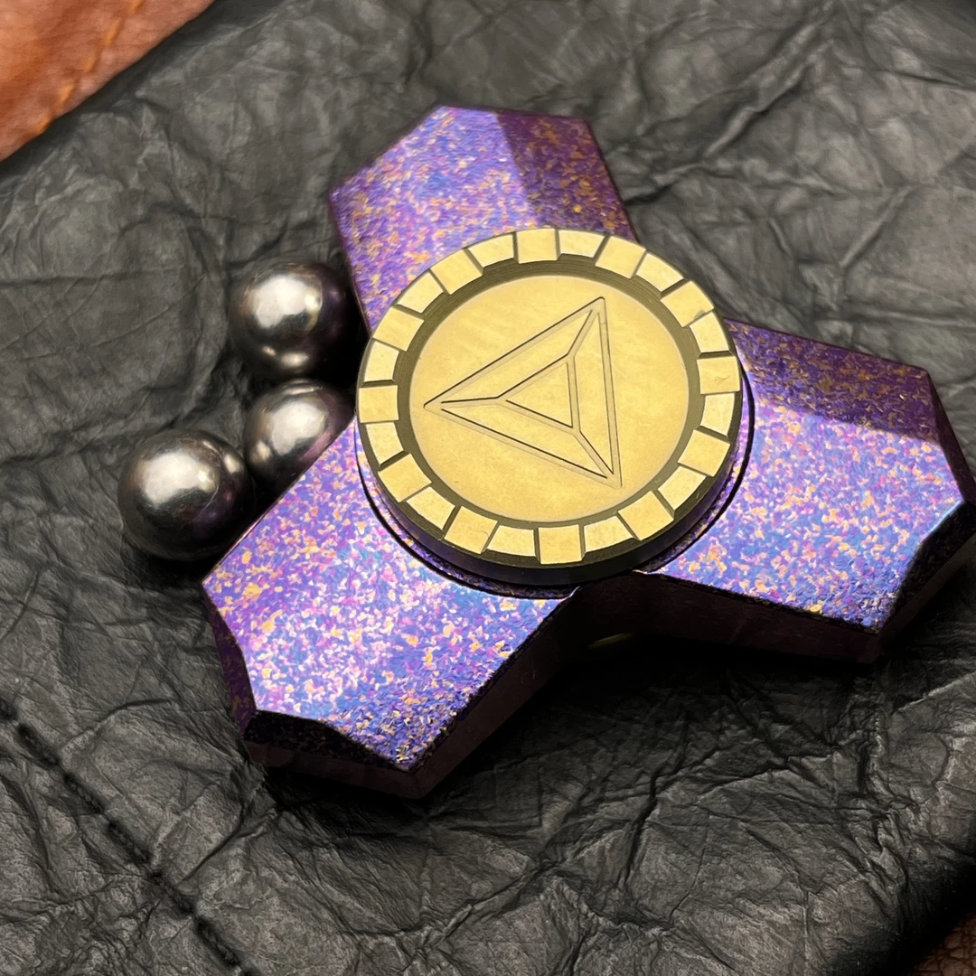 【炫影】Haloo player手感三页稳定指尖旋转可DIY棘轮陀螺EDC玩具