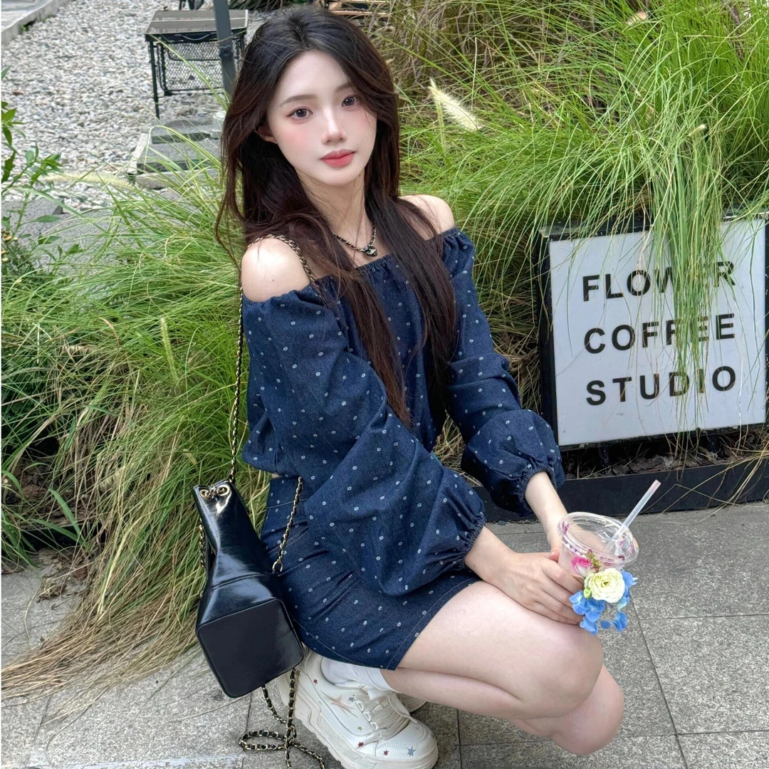 甜美可爱风格衣服夏季款气质韩版时尚套装一字肩上衣显瘦包臀裙女