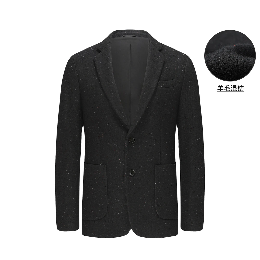 navigare意大利小帆船秋冬男士含绵羊毛商务休闲西装时尚长袖西服