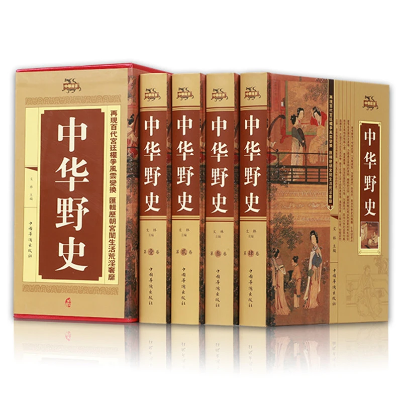正版中华野史精装4册中国野史书籍正史不敢写的秘史艳史中国历史