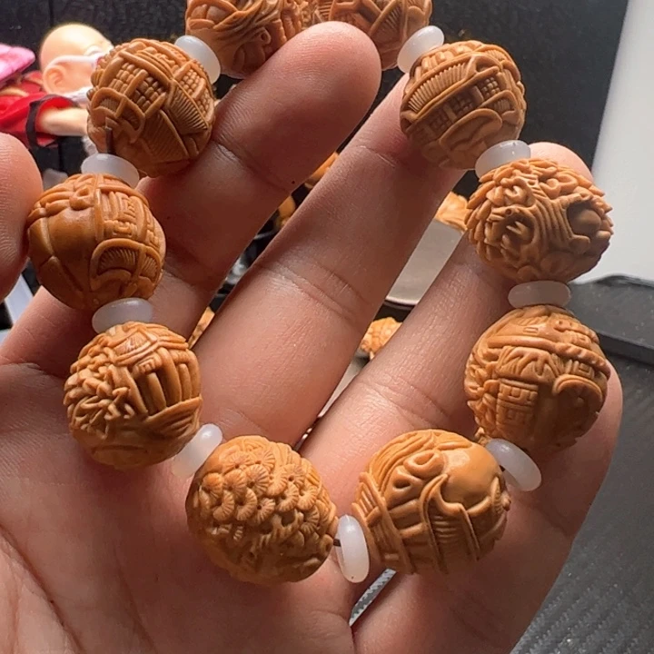 橄榄核核雕橄榄核手串