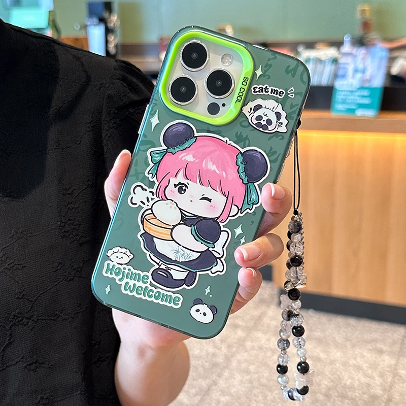 【哈七米】中华小厨娘彩银磨砂磁吸壳苹果15promax手机壳华为mate60