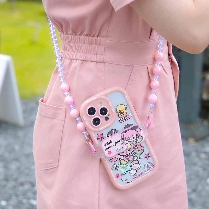 哈七米音乐派对可爱iPhone14p奶油壳苹果13女款12新款华为mate50