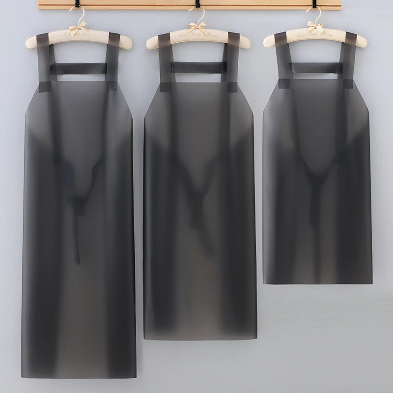 TPU防水围裙家用厨房上班水产免洗防油污耐磨耐脏工作服定制LOGO