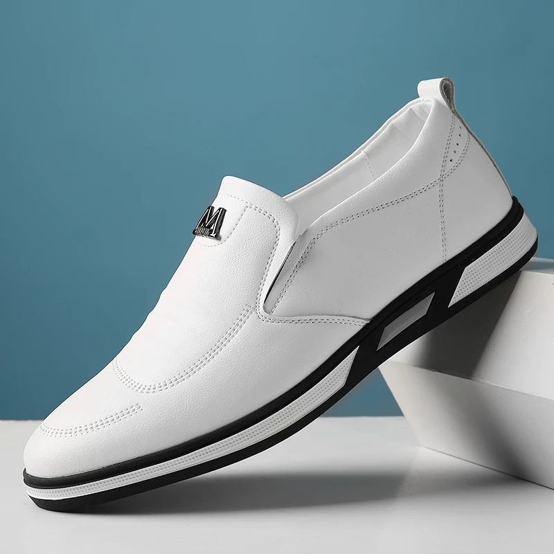 【特价清仓】男士新款时尚商务皮鞋 韩版休闲透气豆豆鞋潮小白鞋