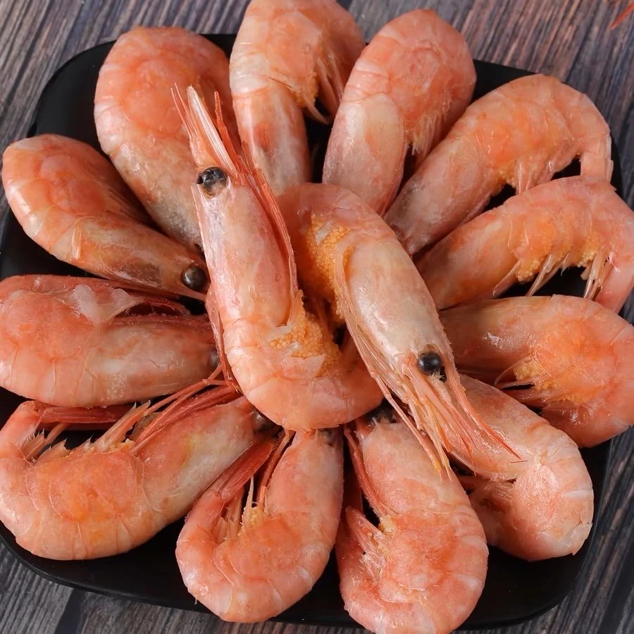 2025年 新鲜黄腹籽北极甜虾 净重3斤（70-90规格）