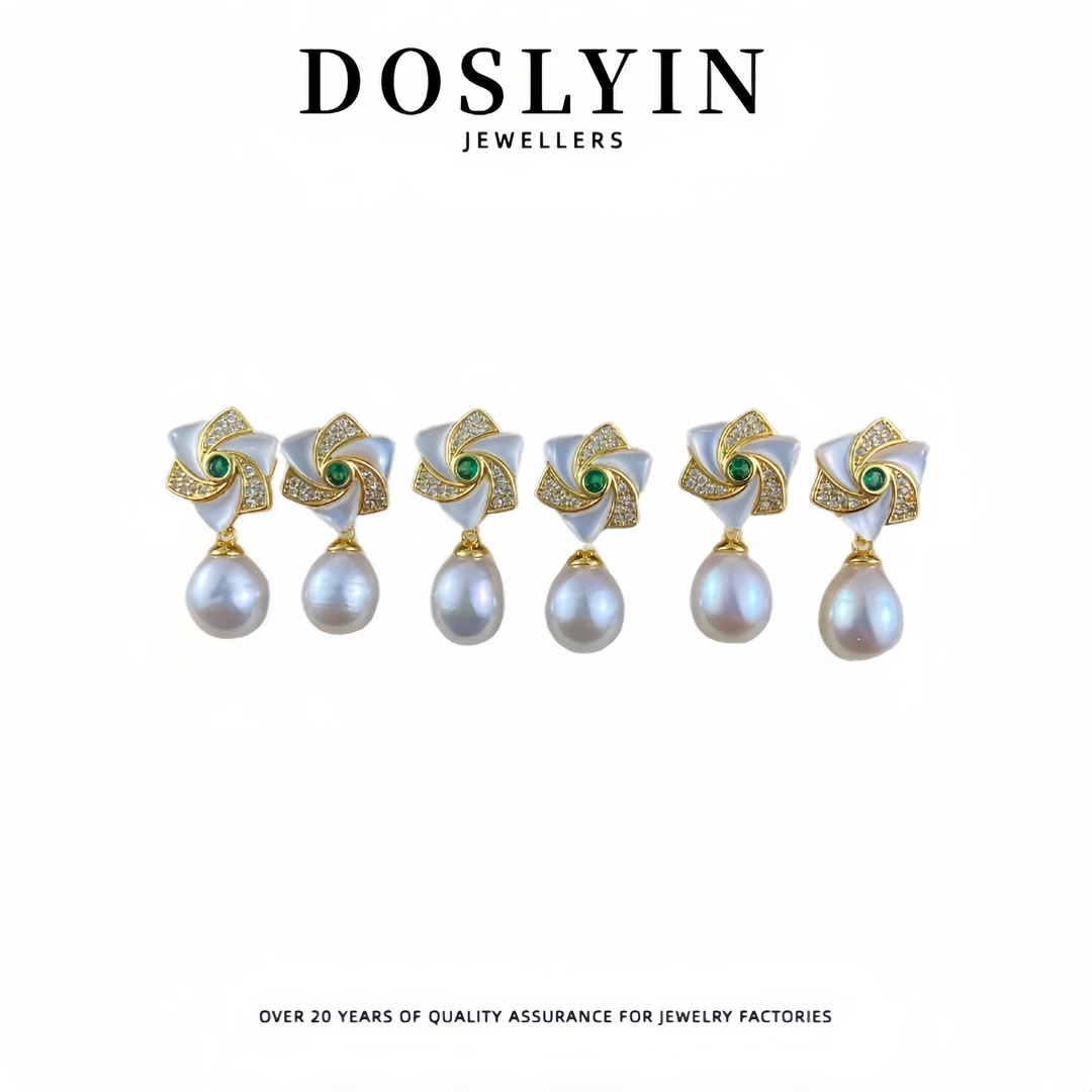 【Z169】轻奢设计款珍珠银针耳钉气质高级感耳环 多样性发一