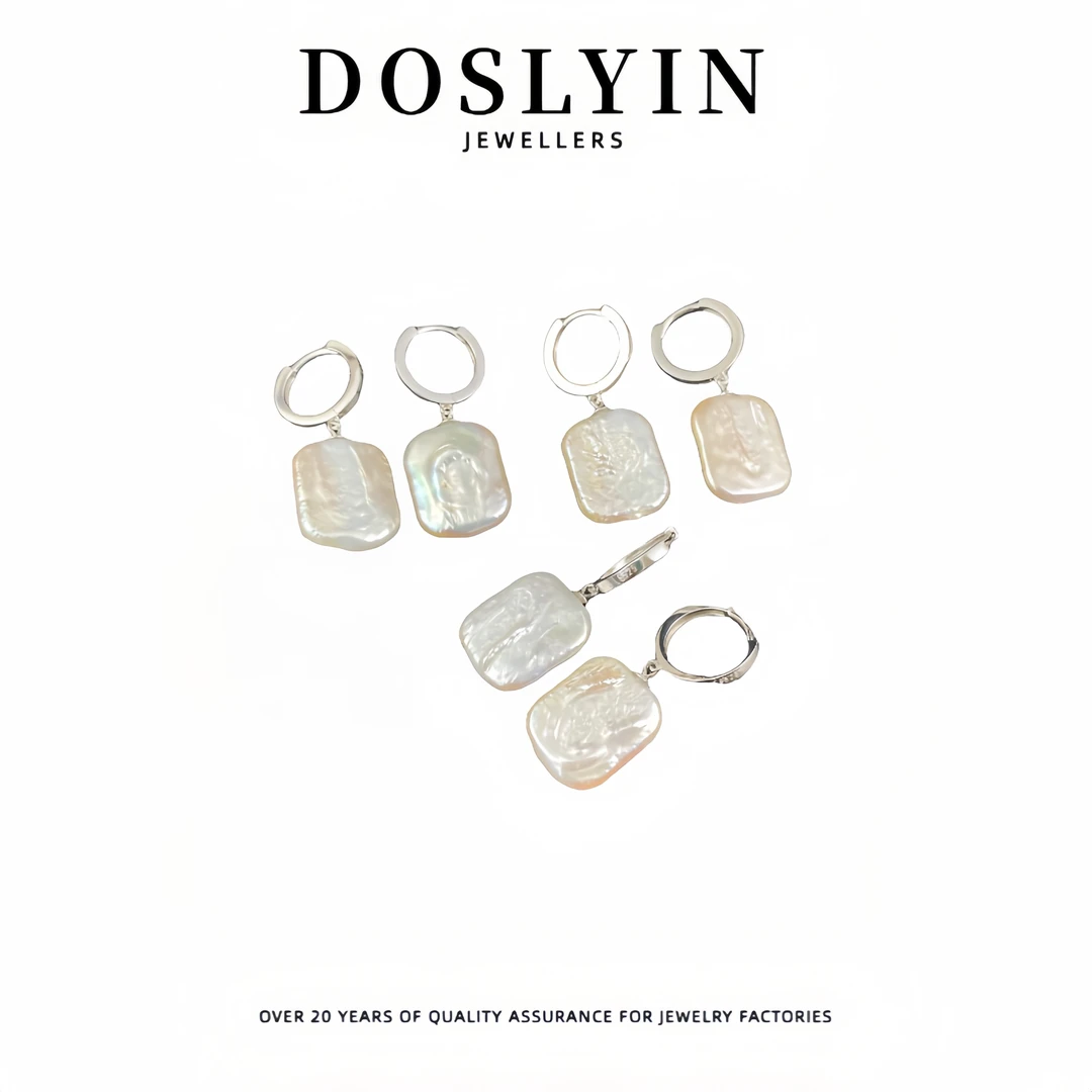 【Z32】天然巴洛克淡水设计感银针珍珠耳环小众 多样性发一