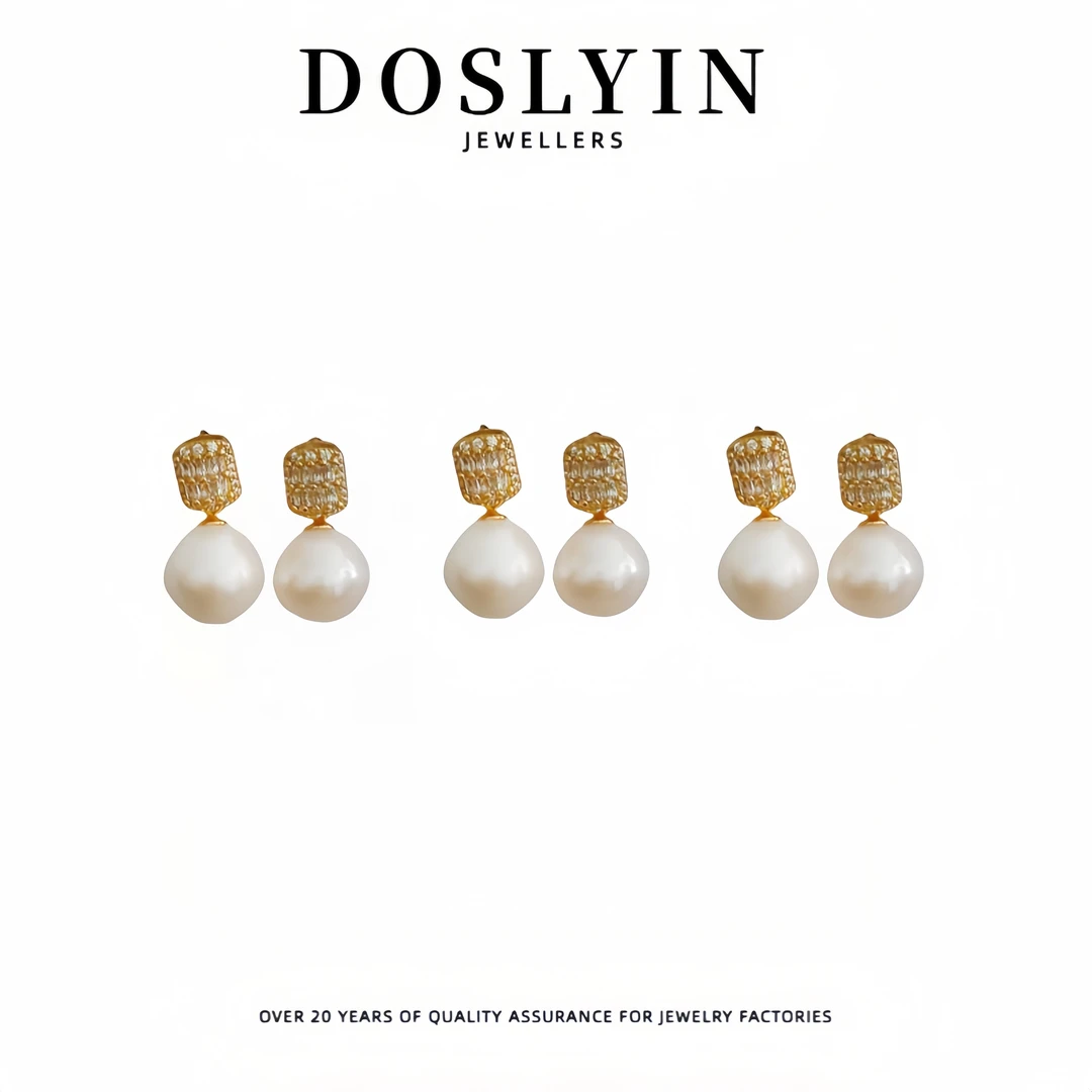 【Z187】淡水珍珠设计师银针耳钉/S925银气质耳环 多样性发一