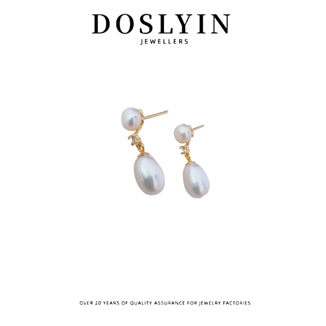 【Z195】简约珍珠银针耳环气质百搭甜美设计感耳饰