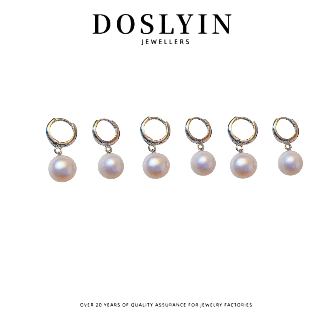 【Z236】淡水珍珠设计师S925银耳扣气质耳环 多样性发一