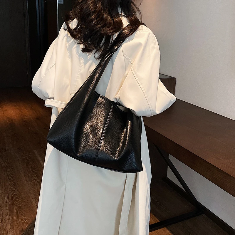 大容量包包女2023新款软皮腋下单肩包子母水桶女士上班通勤托特包