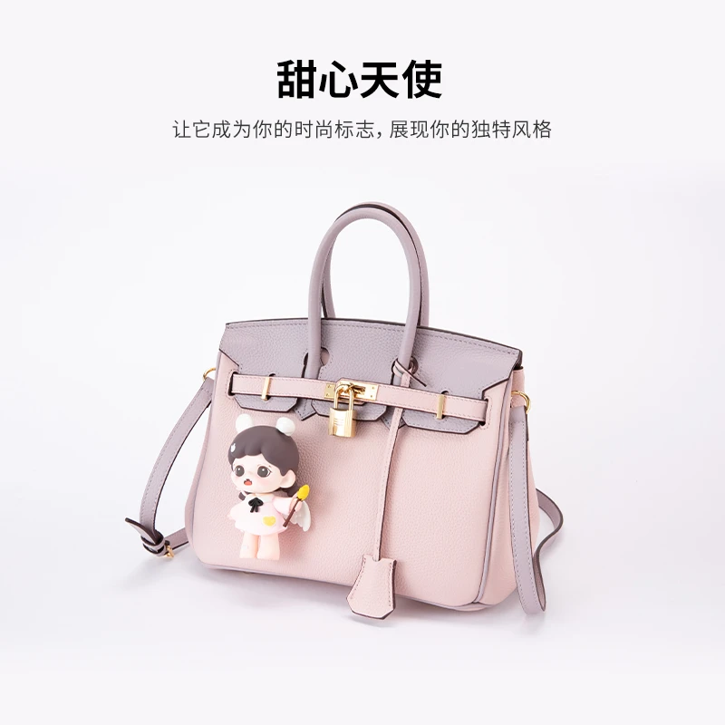 甜心天使  设计师原创真皮手工潮玩娃包 手提单肩斜跨头层皮包包