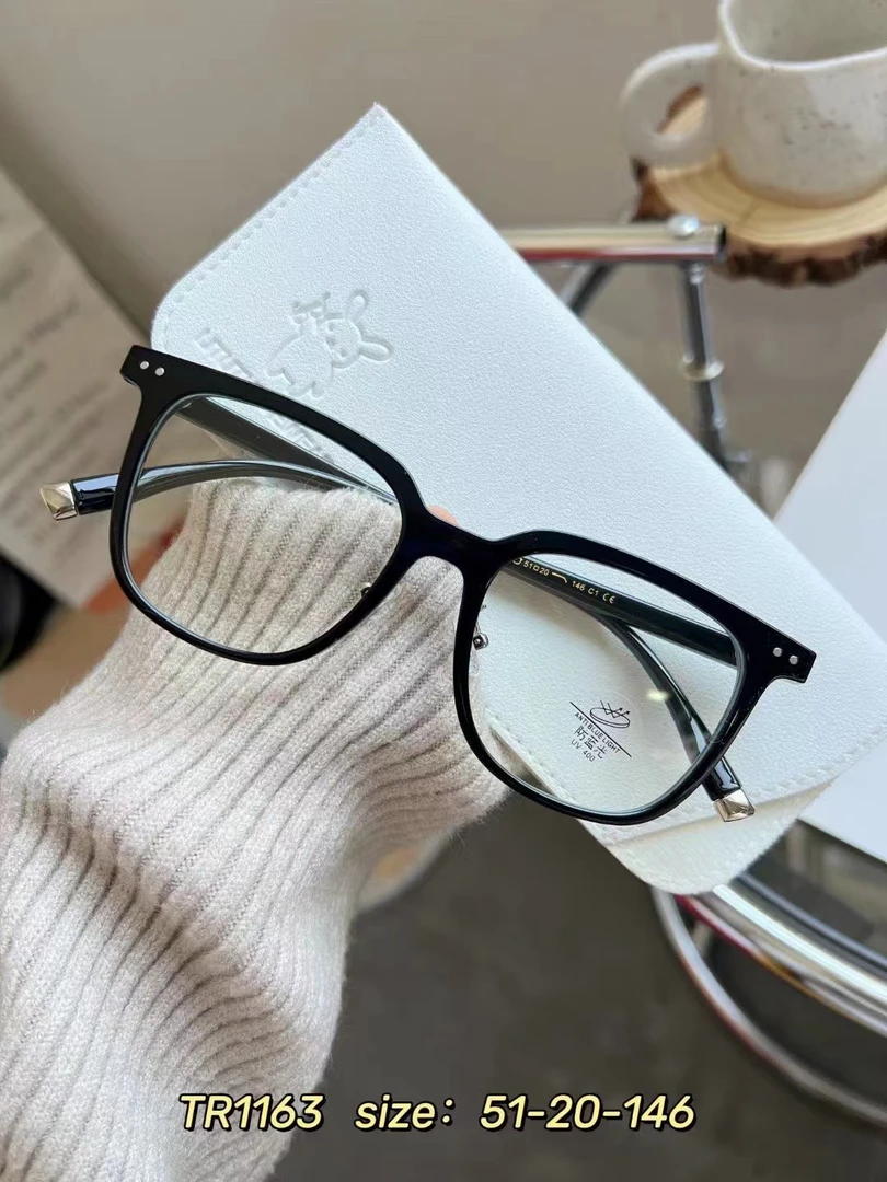 茶色超轻大框方圆脸适合的眼镜近视女度数可配防蓝光素颜神器1163