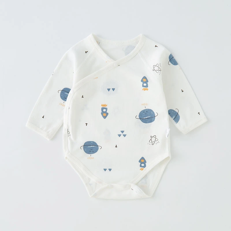 婴儿包屁衣长袖连体衣纯棉包臀服睡衣打底秋衣男女宝宝三角哈衣