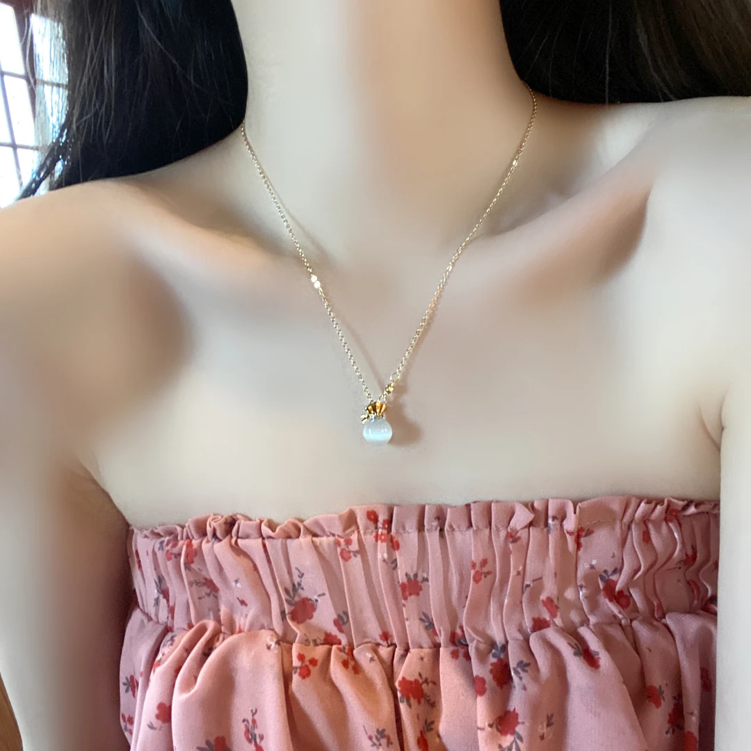 铜合金合成锆石项链 时尚饰品项链