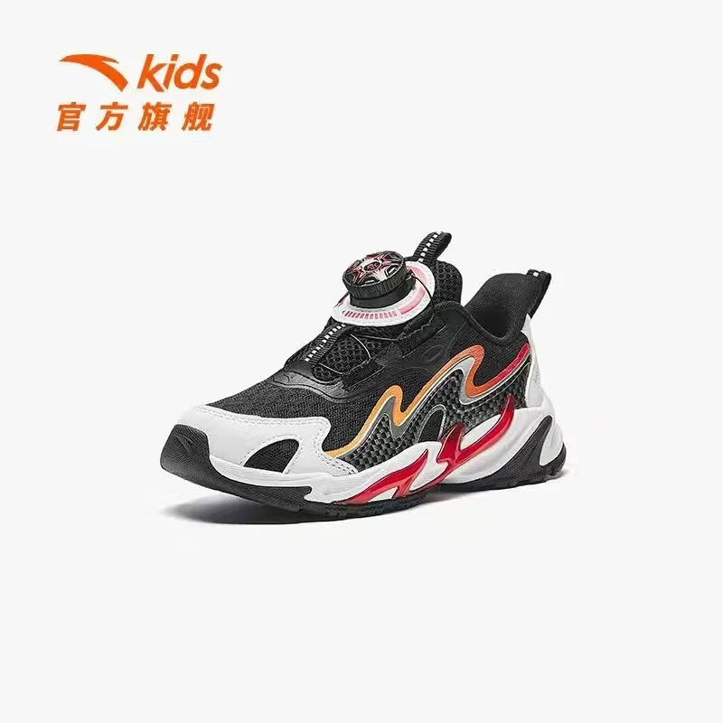 【鸿鹄4.0小童】安踏儿童男跑步鞋舒适防滑旋钮运动休闲鞋312439921