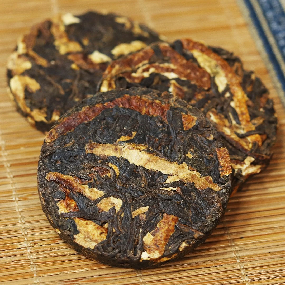 【小鹿珍选】②陈皮六堡茶 紧压小饼茶 罐装