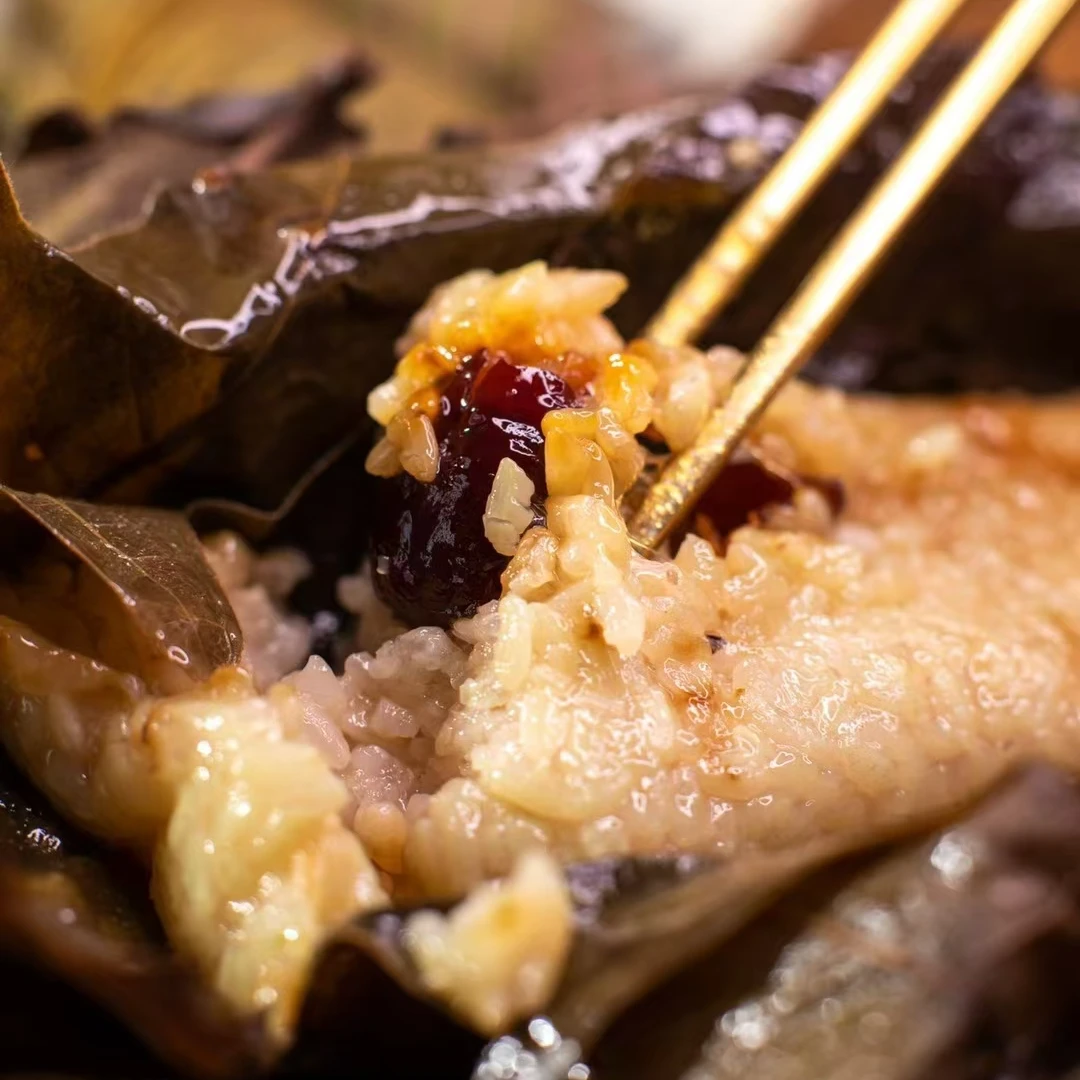 山东诸城糯米黏米大米红枣槲叶菠萝叶粽子现包发货方粽长粽