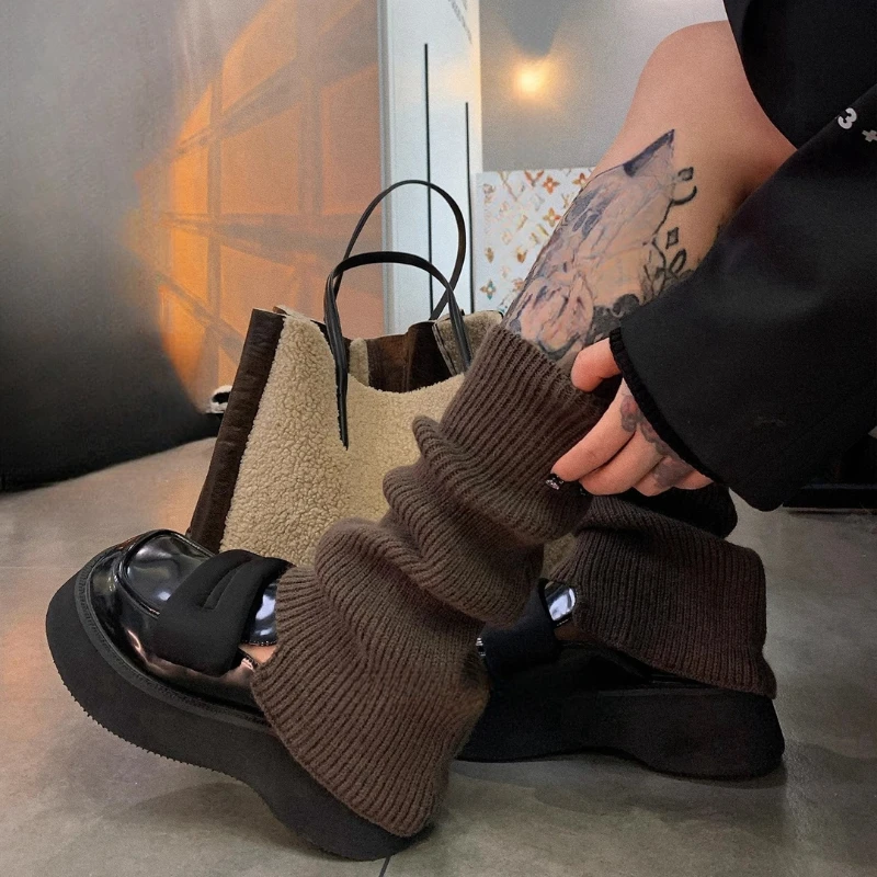 韩版慵懒风堆堆袜叠穿保暖百搭袜套软糯腿套设计款女袜
