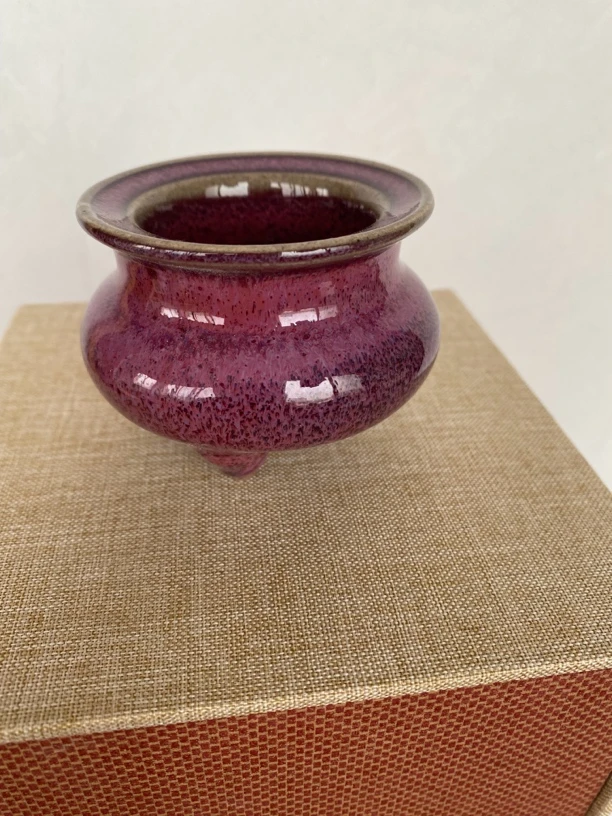 钧官窑柴烧琴炉纯手工