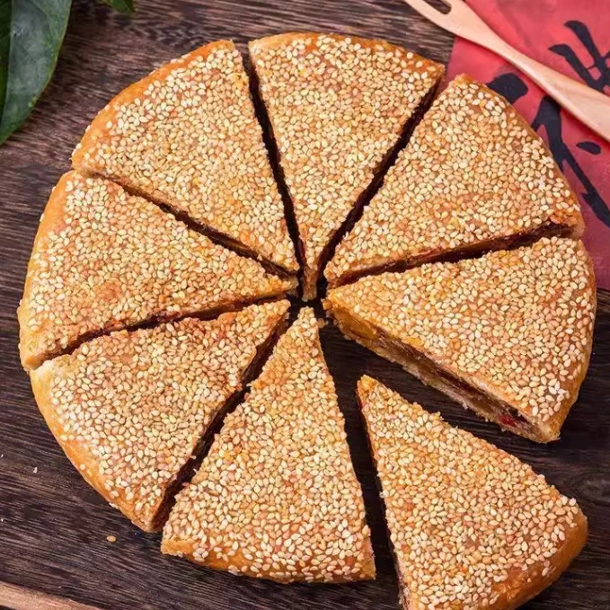 温州（桥墩）正宗手工特产蛋黄肉松鮮肉伍芢大月餅1000g送礼盒装