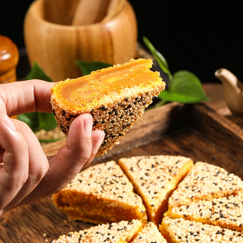 400g 温州桥墩正宗手工特产板栗蛋黄大月饼酥脆甜口传统营养老式