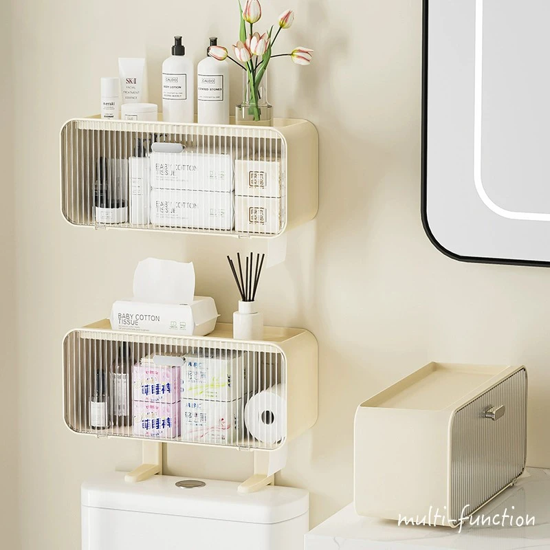 橱明星马桶置物架上方卫生间浴室多功能免打孔壁挂坐便器收纳整理