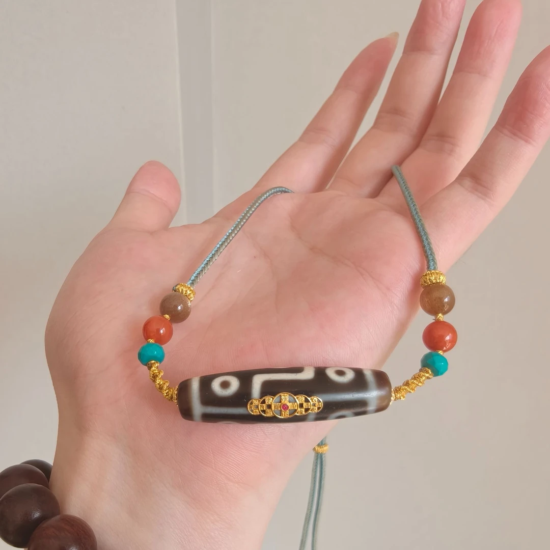 【青玄珠宝】九宝五帝钱18K吊坠+名+农历日期+地址LH