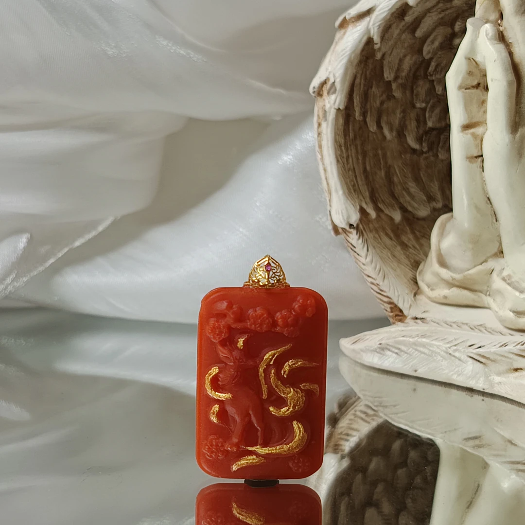 【青玄珠宝】南红成愿小九吊坠