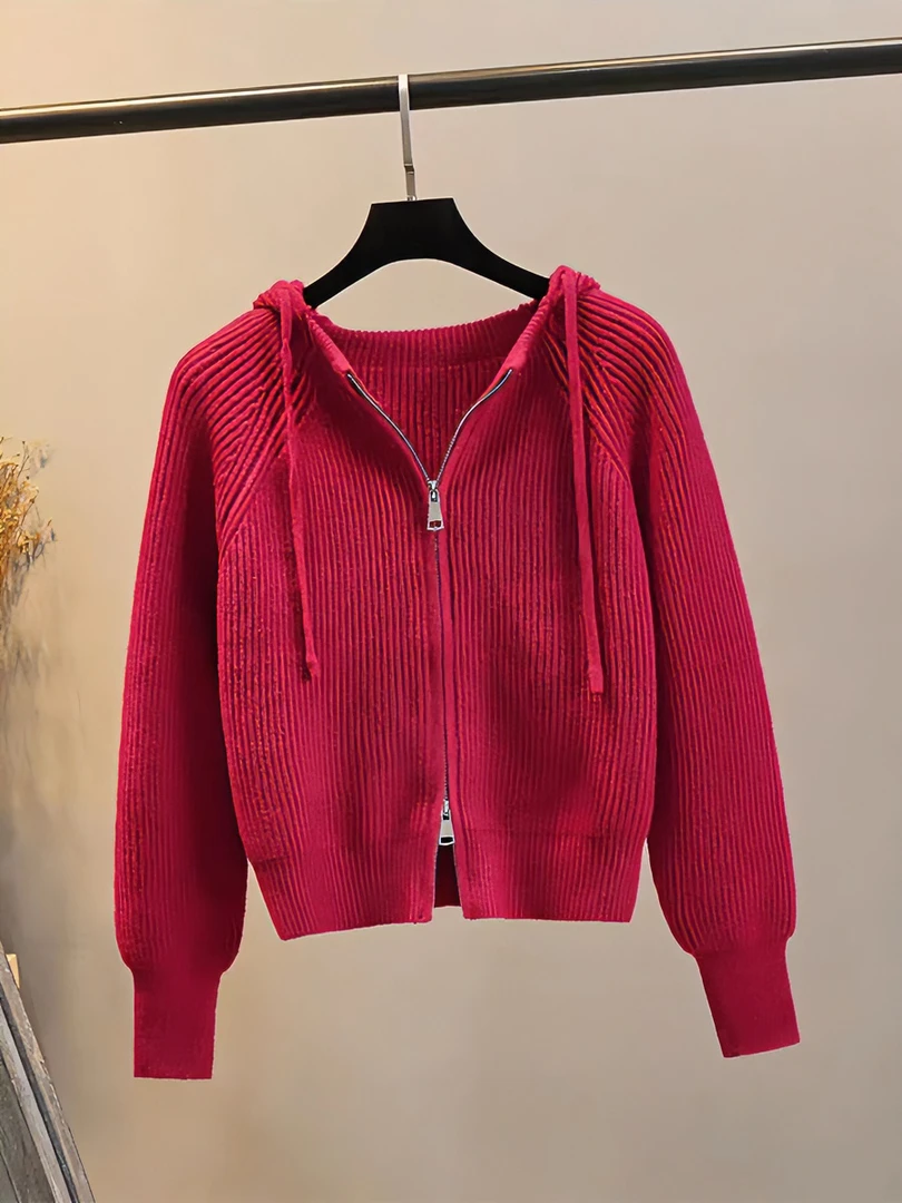 1851-1900辣妹款针织开衫毛衣