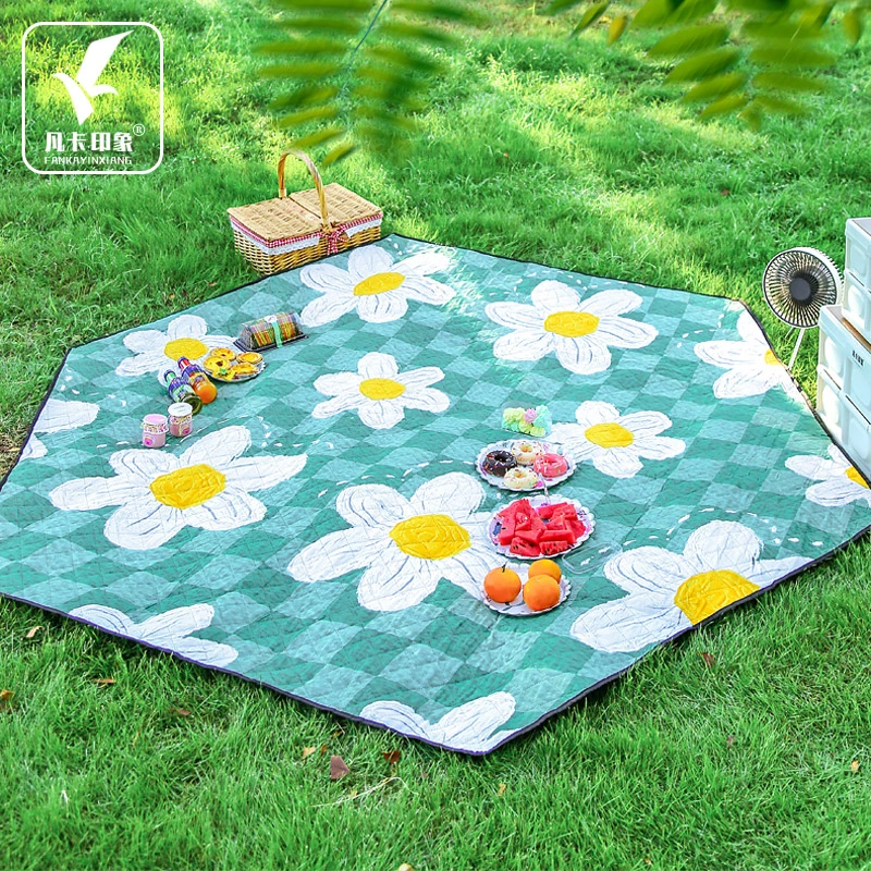 六角防潮垫加厚内垫防水垫子户外露营野餐垫铝膜六边形帐篷地垫