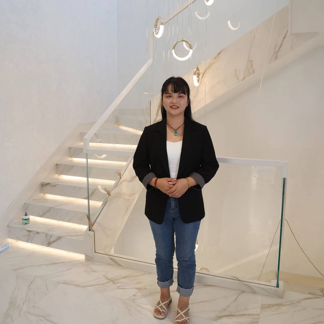 武汉石材岩板叠层楼梯踏步定制/包安装/厂家直销/款式风格多样