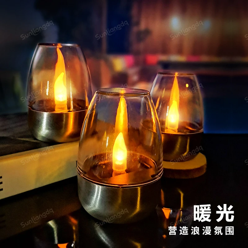 户外灯庭院景观灯亮化灯充电客厅太阳能家用阳台别墅创意餐厅桌灯